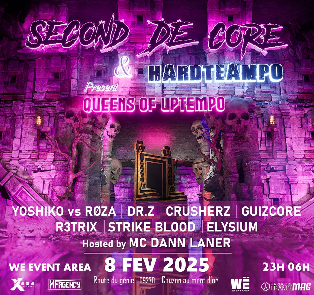 SECOND DE CORE & HARDTEAMPO present QUEENS OF UPTEMPO 