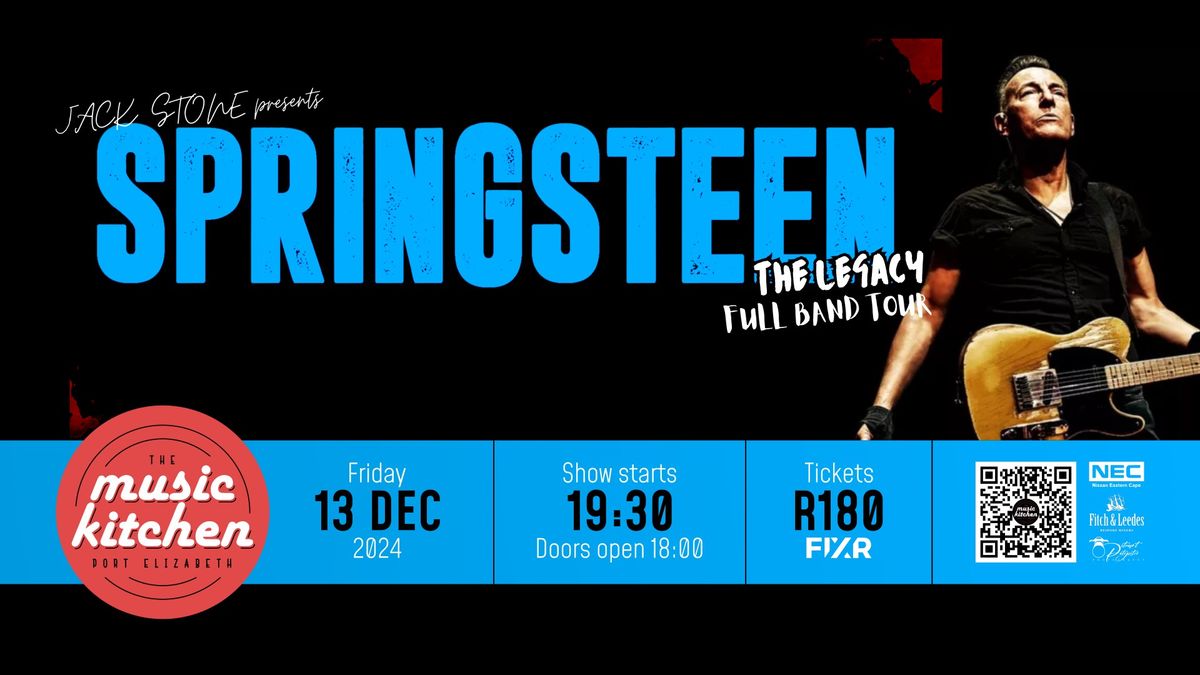 BRUCE SPRINGSTEEN tribute Ft Jack Stone & Band Fri 13th Dec 2024