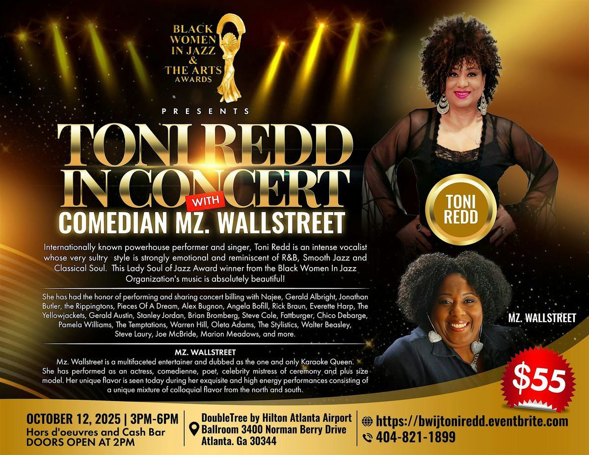 Black Women In Jazz & The Arts Presents Toni Redd in Concert