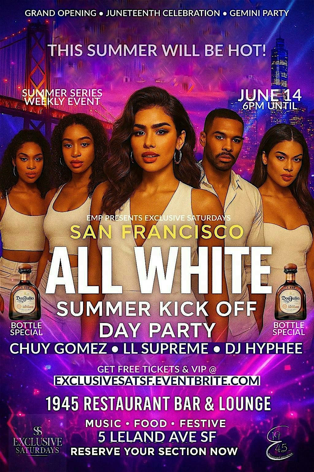 Exclusive Saturdays San Francisco Grown Sexy & Fly