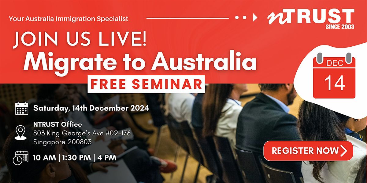 Migrate to Australia Free Seminar