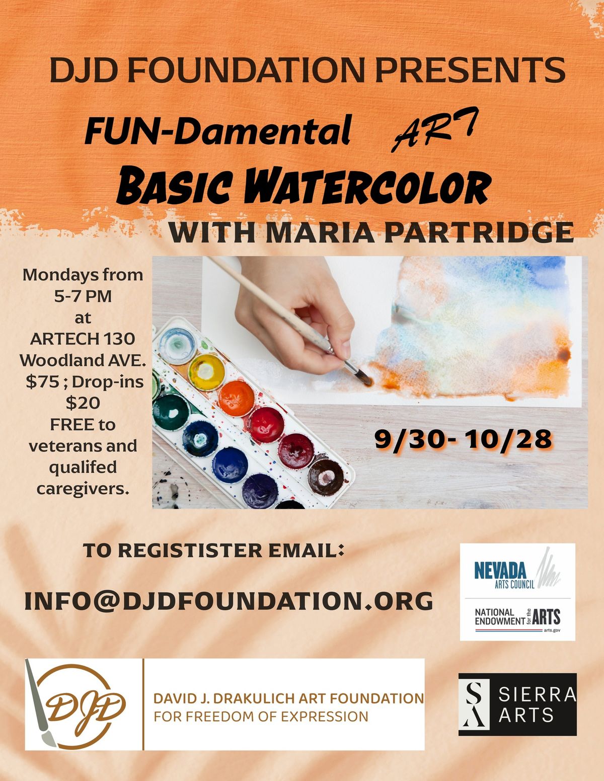 FUN-damental ART: Basic watercolor with Maria Partridge!