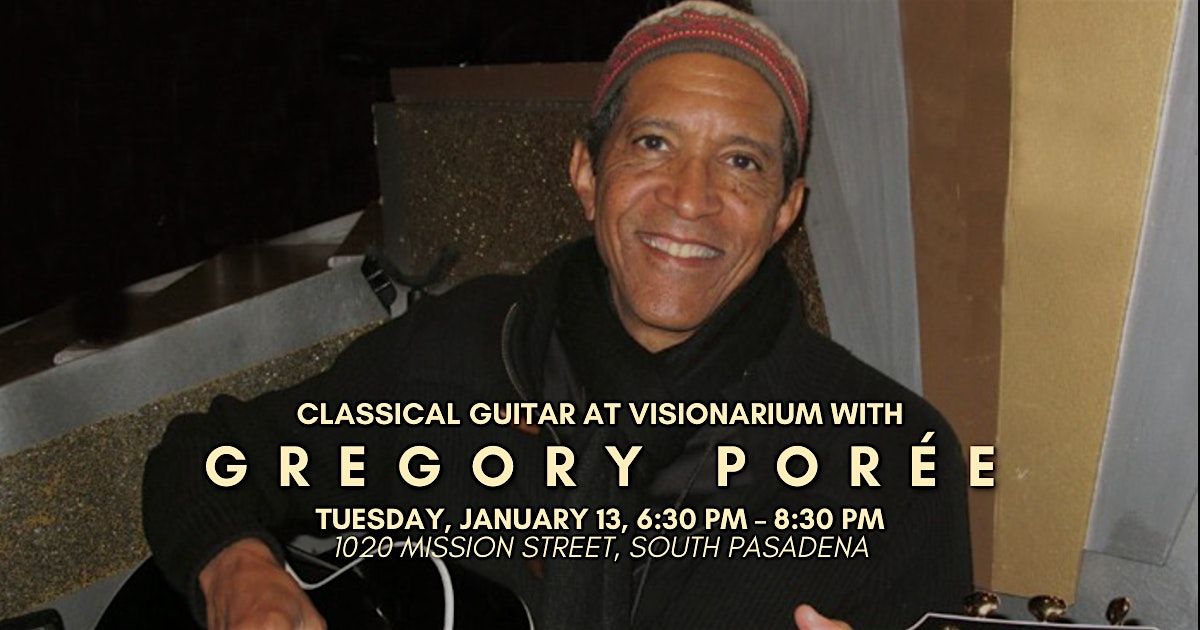 \u2728 Guitar Magic with Gregory Por\u00e9e at Visionarium! \u2728