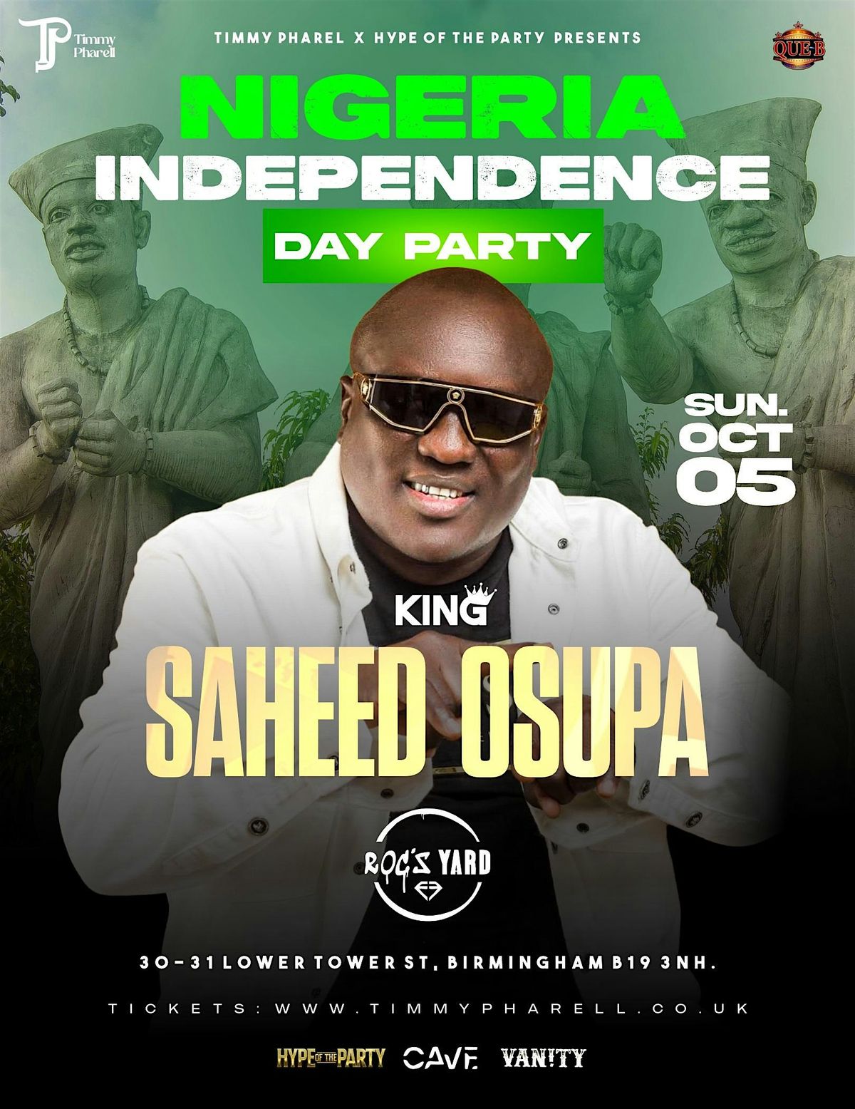KING SAHEED OSUPA AT NIGERIA INDEPENDENCE DAY PARTY