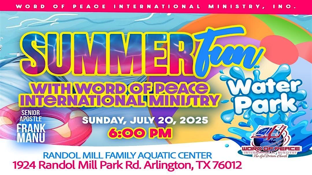 Youth Summer Fun at the Water Park!