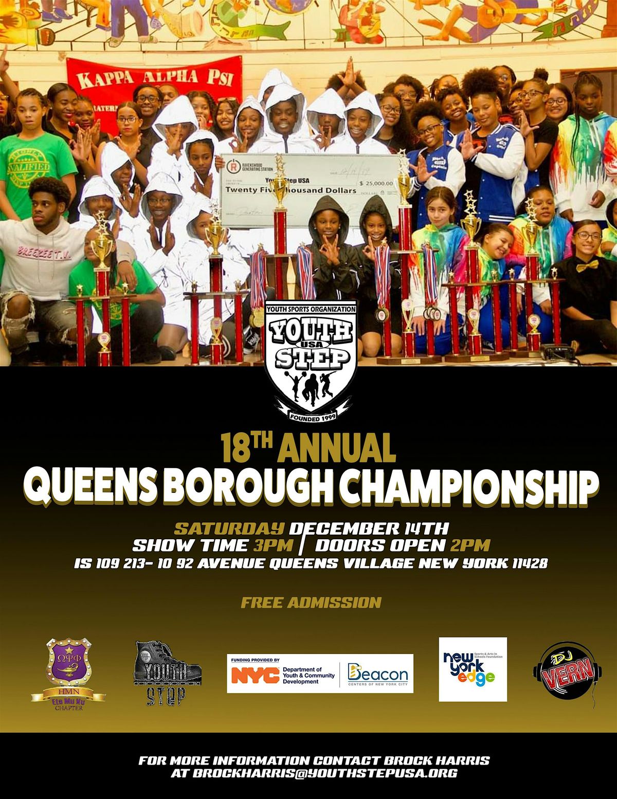 18TH ANNUAL QUEENS BOROUGH CHAMPIONSHIP REGISTRATION