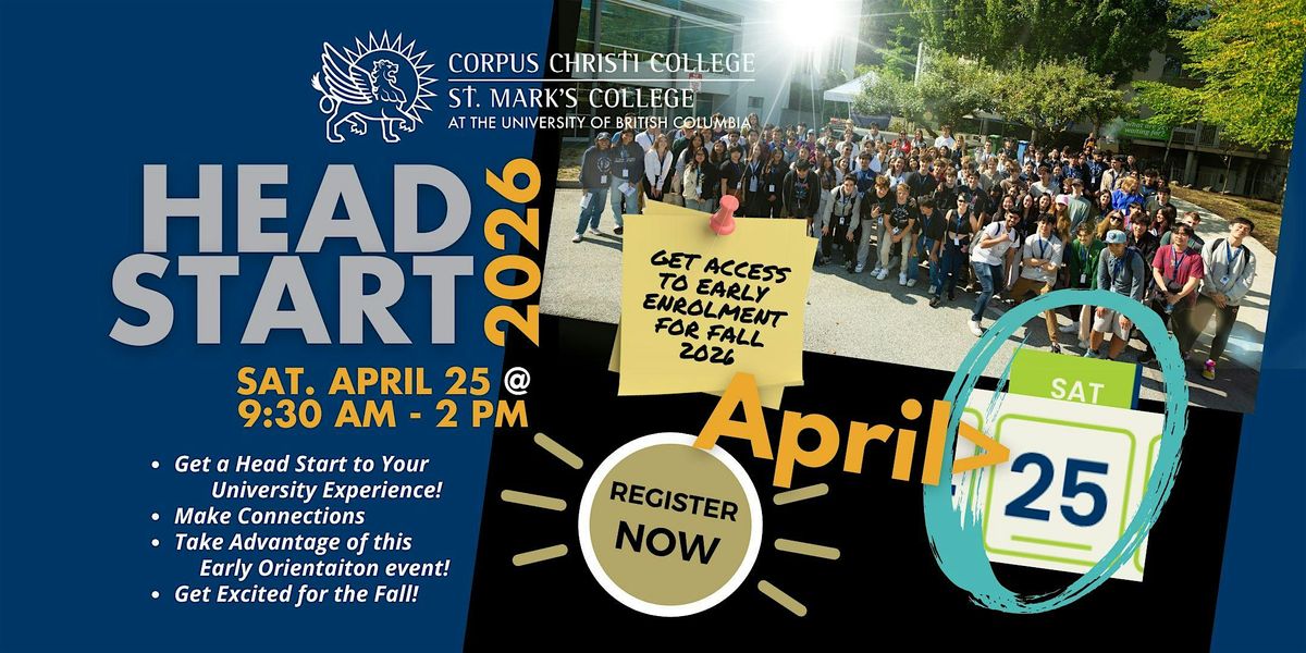 "Head Start" to Corpus Christi  College | Early Orientation for Fall 2026