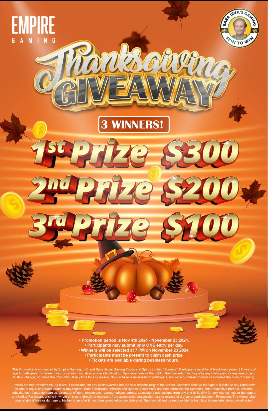 Thanksgiving Giveaway 