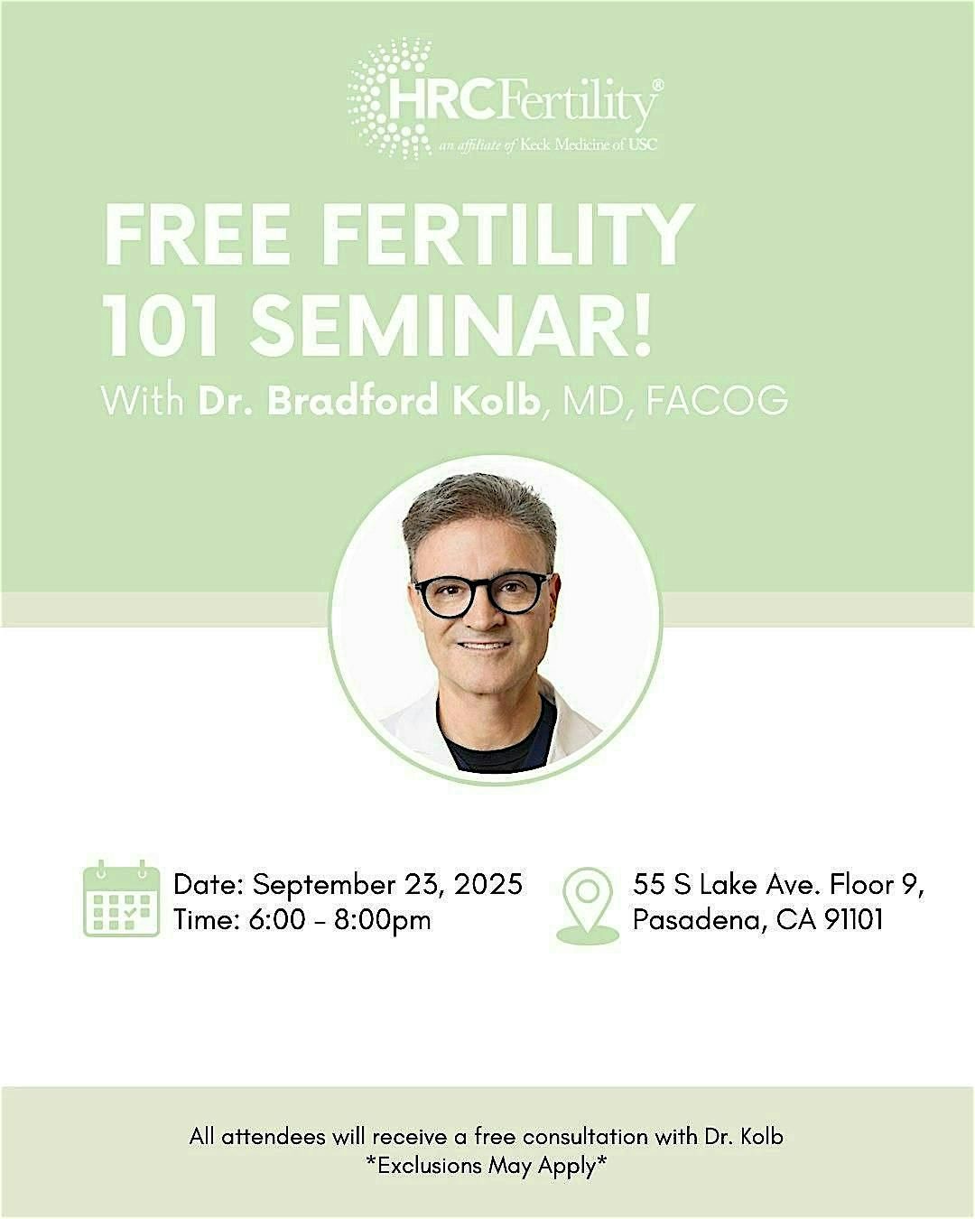 Fertility 101 with HRC Fertility's Dr. Bradford Kolb