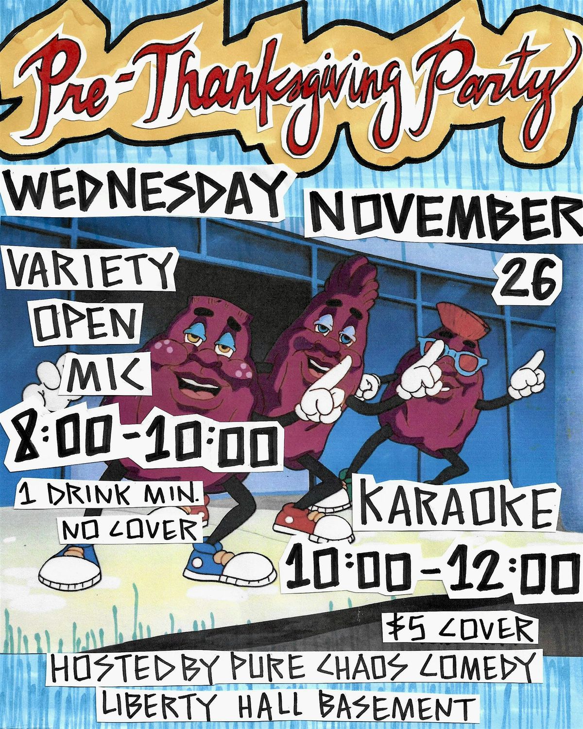 Variety Open Mic + Karaoke at Liberty Hall