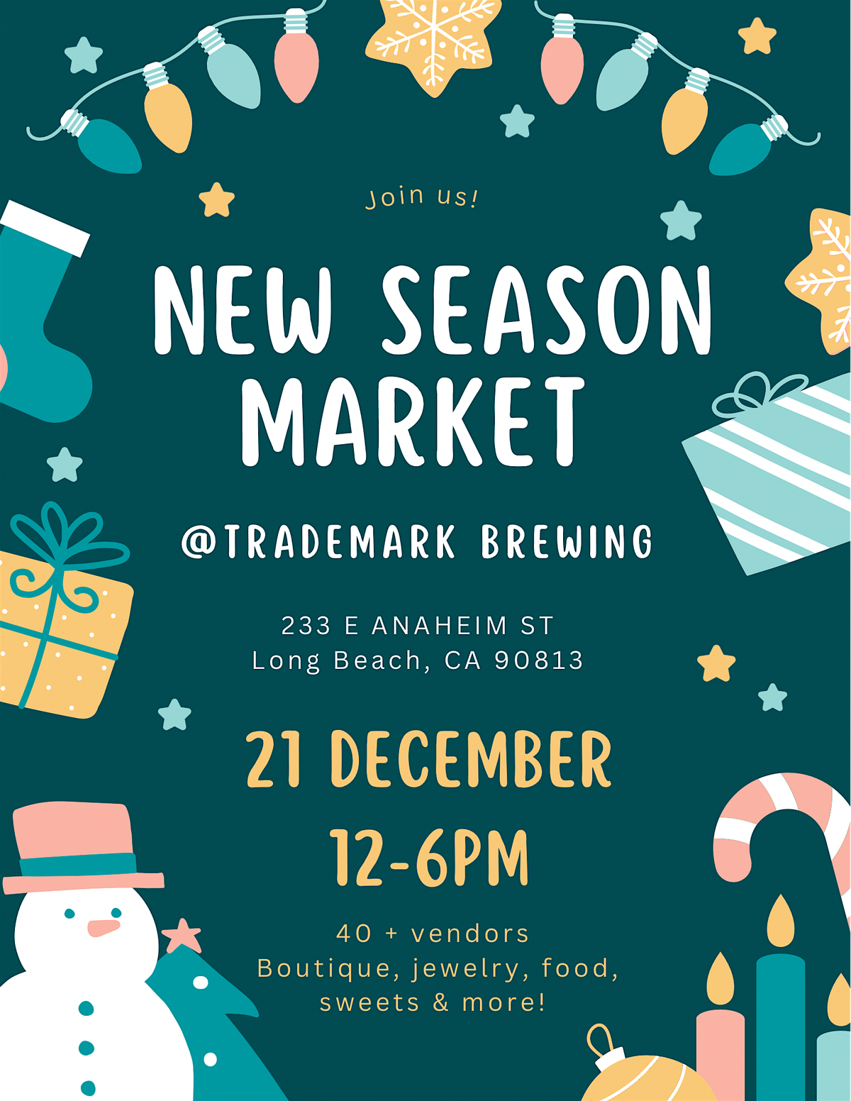 New Season Market holiday pop up shop