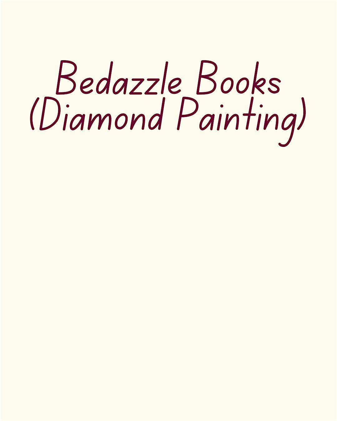 Bedazzle Books (& Book Pop-Up)