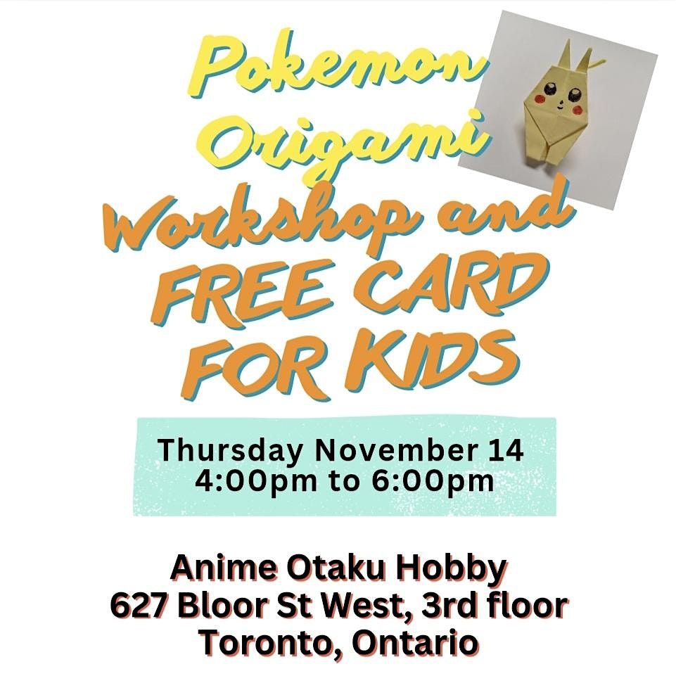 Pokemon Free Origami  Workshop #1