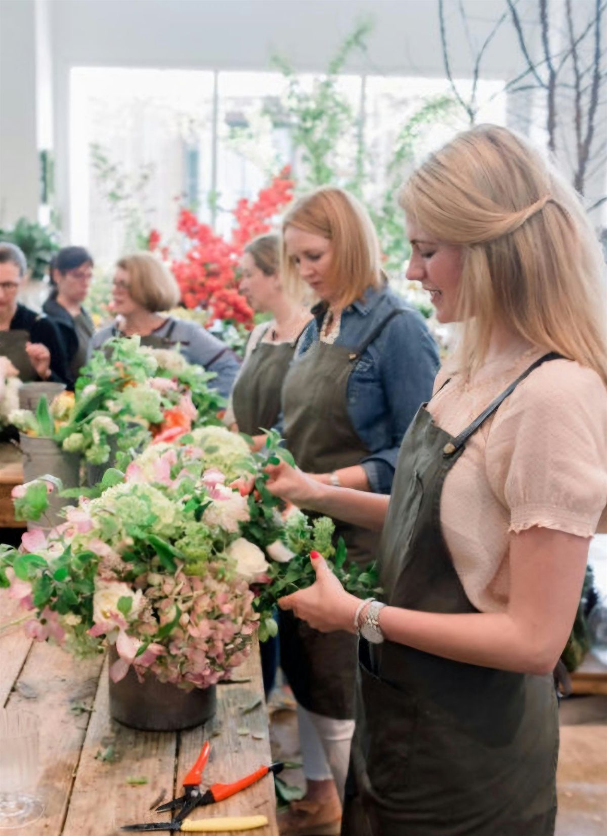 Flower Arranging Class for Brides