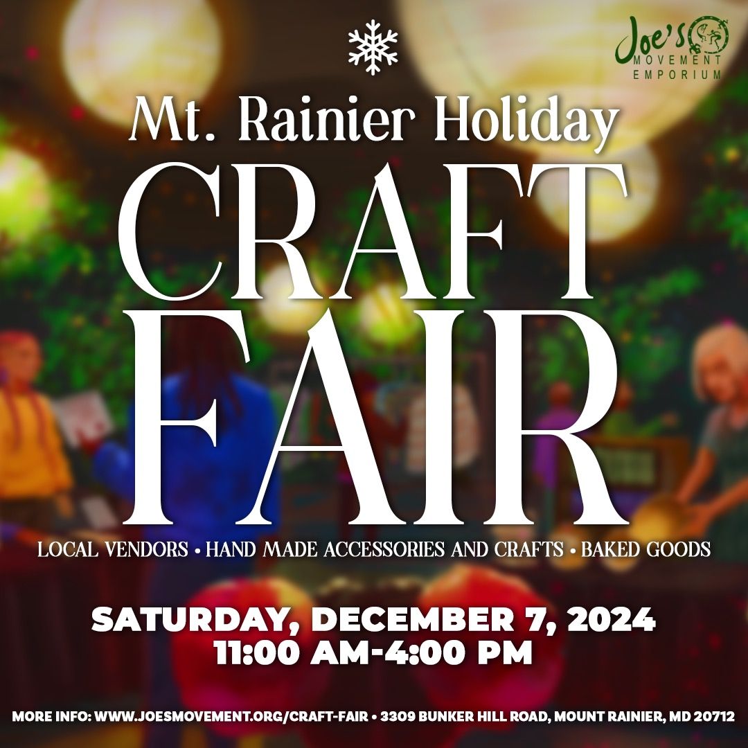 Mt. Rainier Holiday Craft Fair