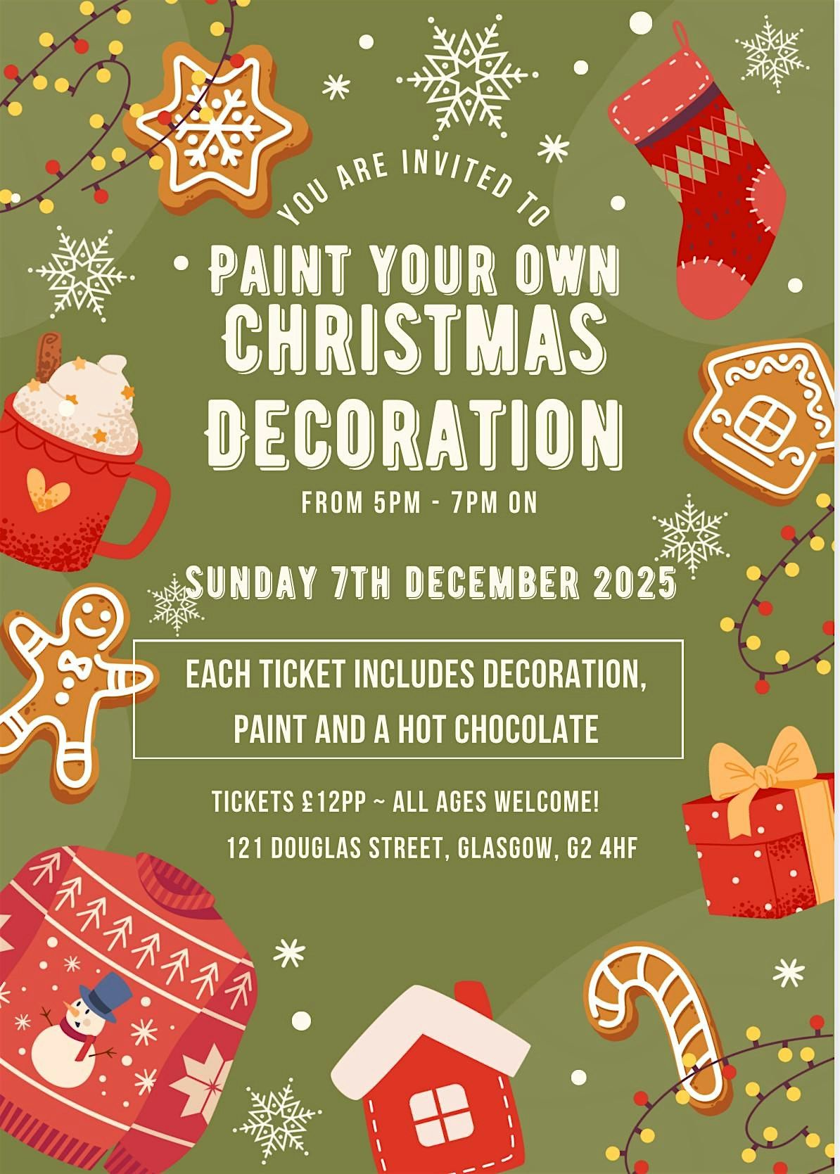 Paint Your Own Christmas Decoration