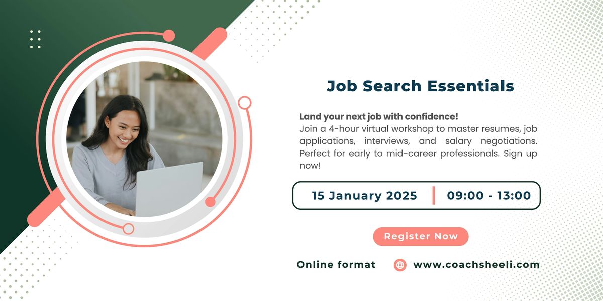 MY - Job Search Essentials Workshop  (Zoom)