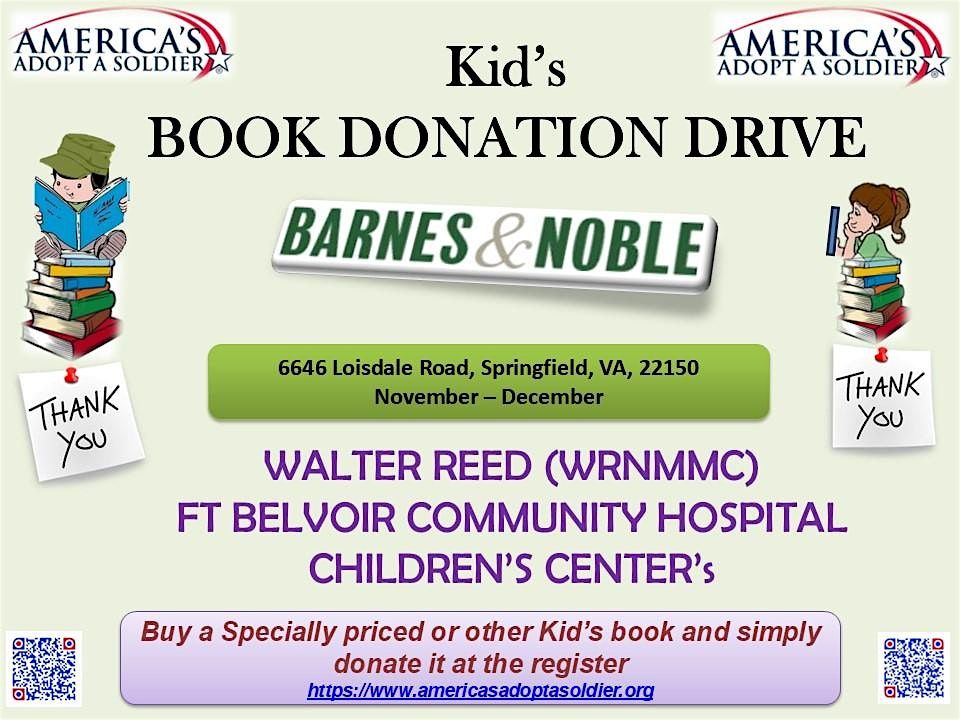 Kids Book Drive Barnes & Noble