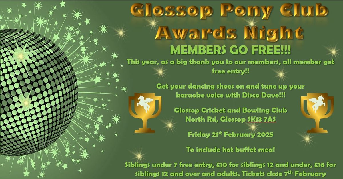 Glossop Pony Club Awards Night