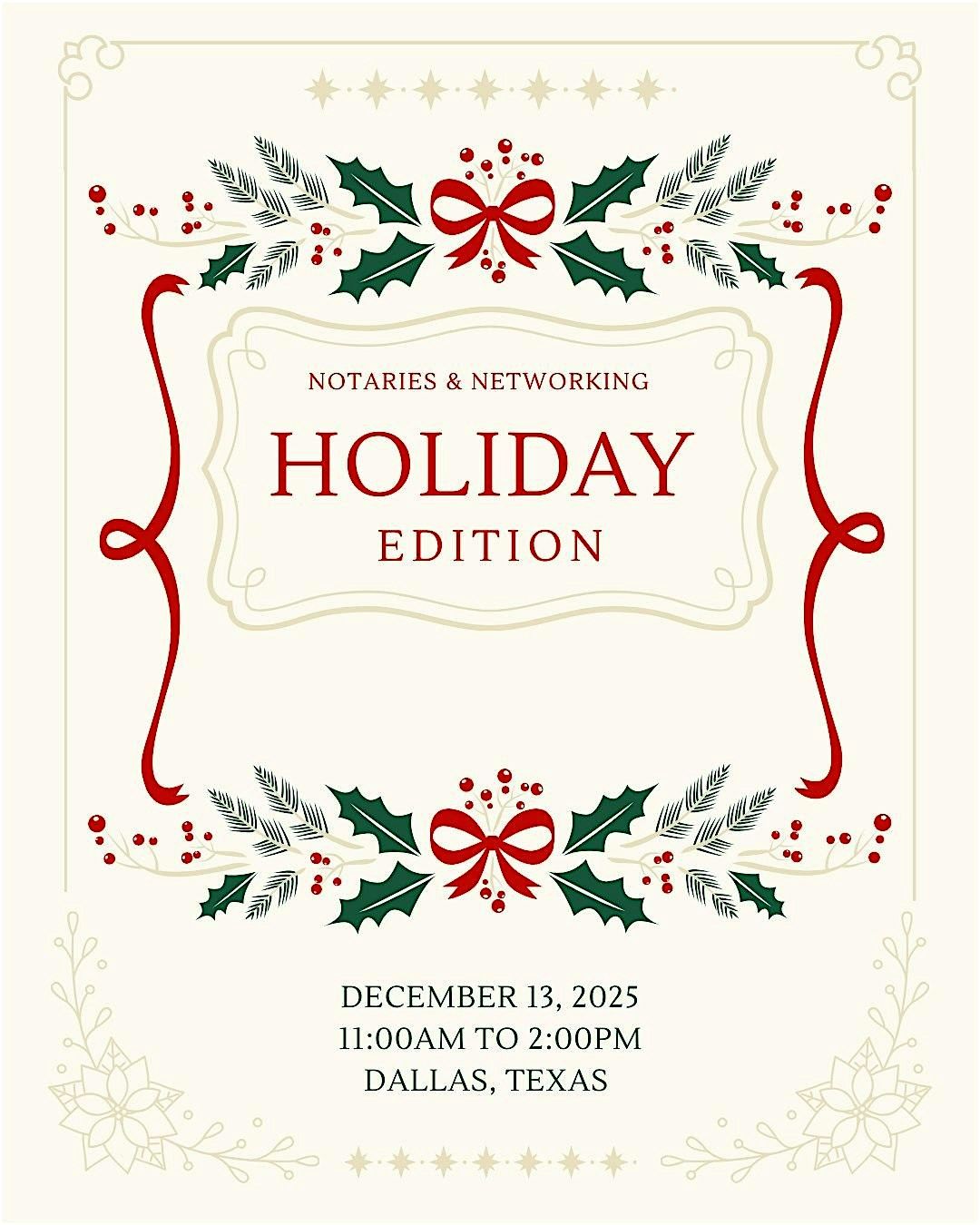 Notaries & Networking: Holiday Edition