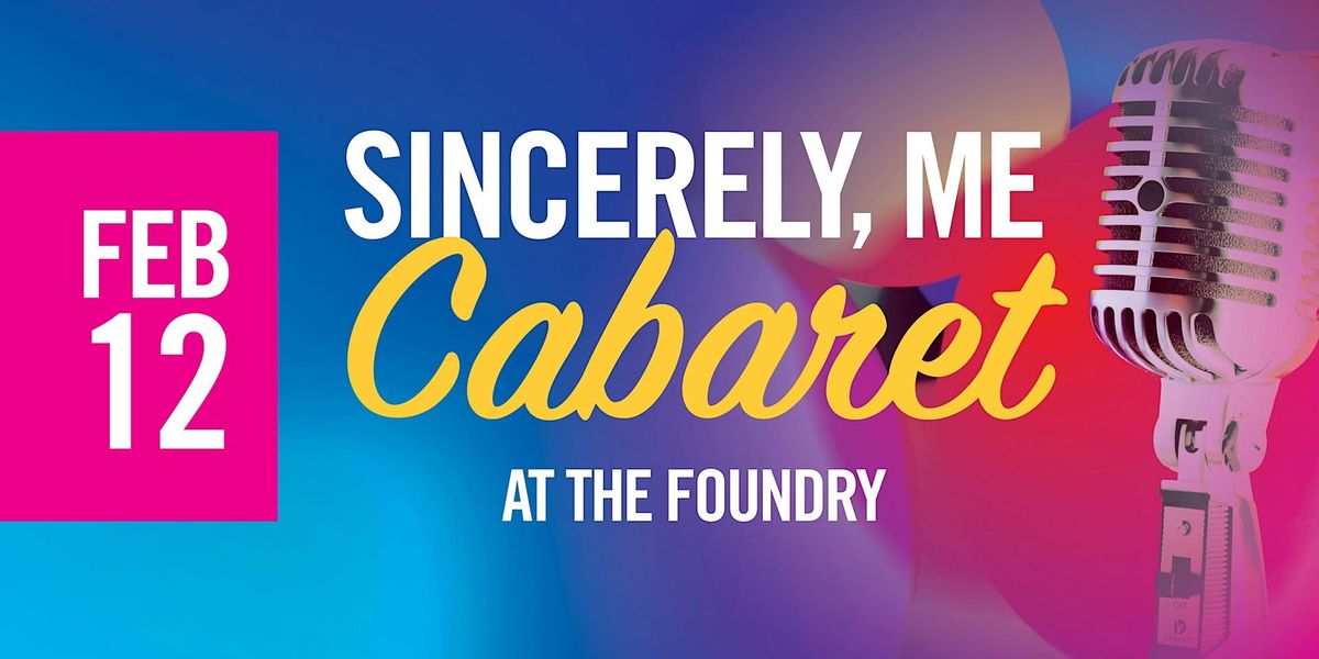 'Sincerely, Me' Cabaret with Cambrian Players