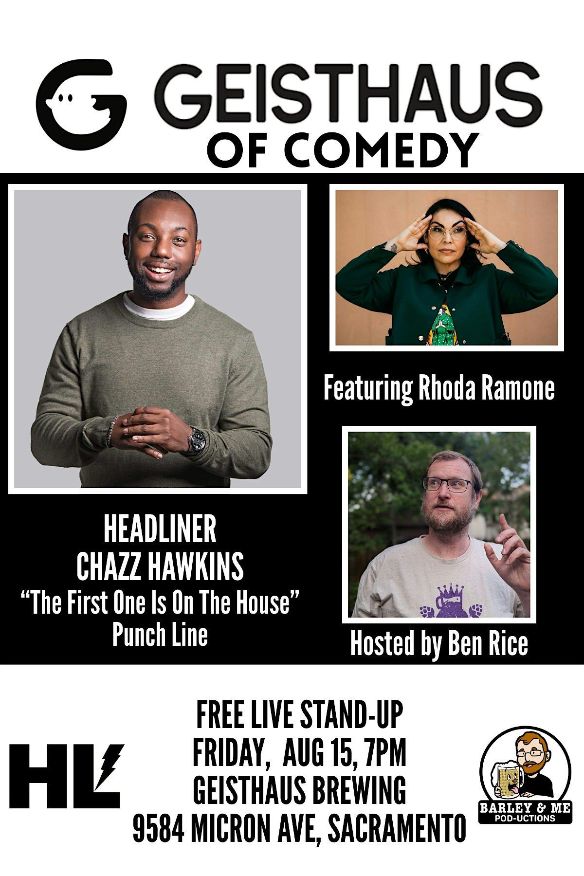 Geisthaus of Comedy, Starring Chazz Hawkins