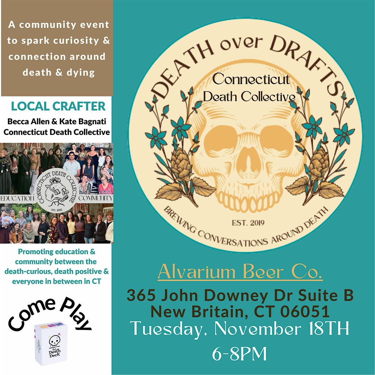 Death over Drafts at Alvarium Beer Co.