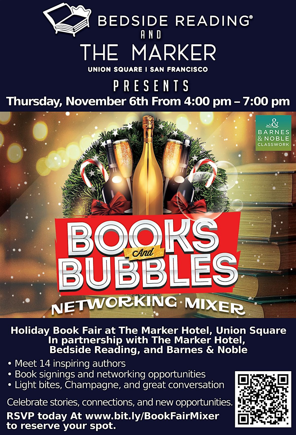 San Francisco Books & Bubbles Book Fair and Networking Mixer