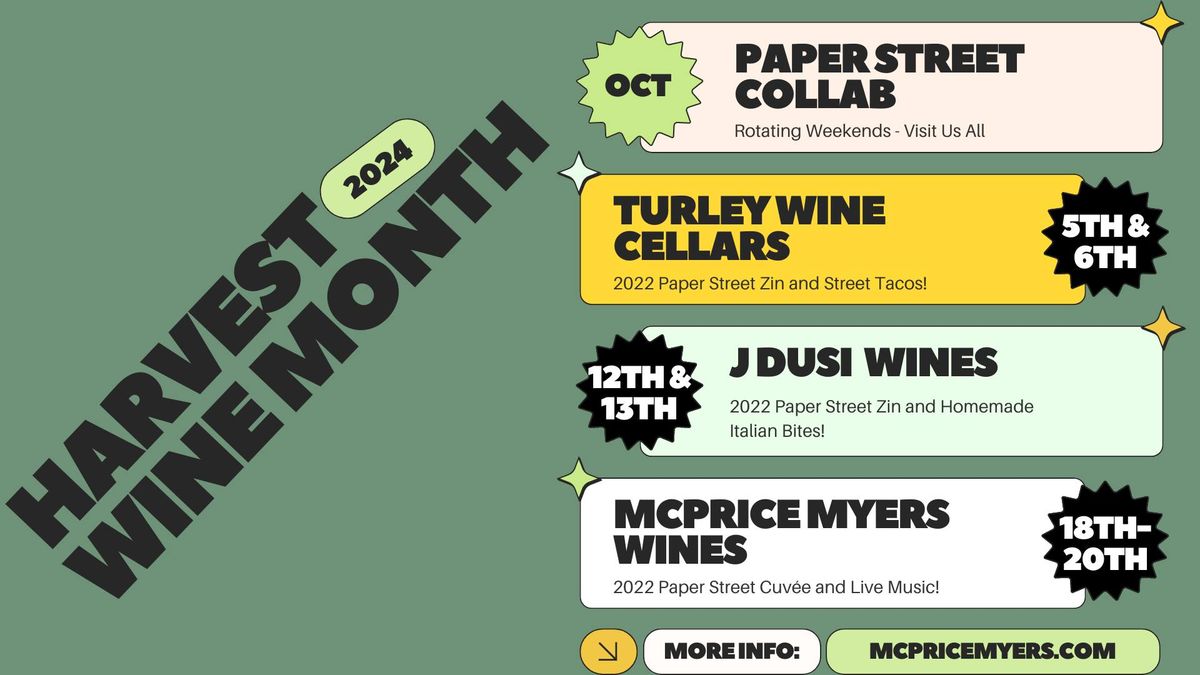 Harvest Wine Month Paper Street Collab!