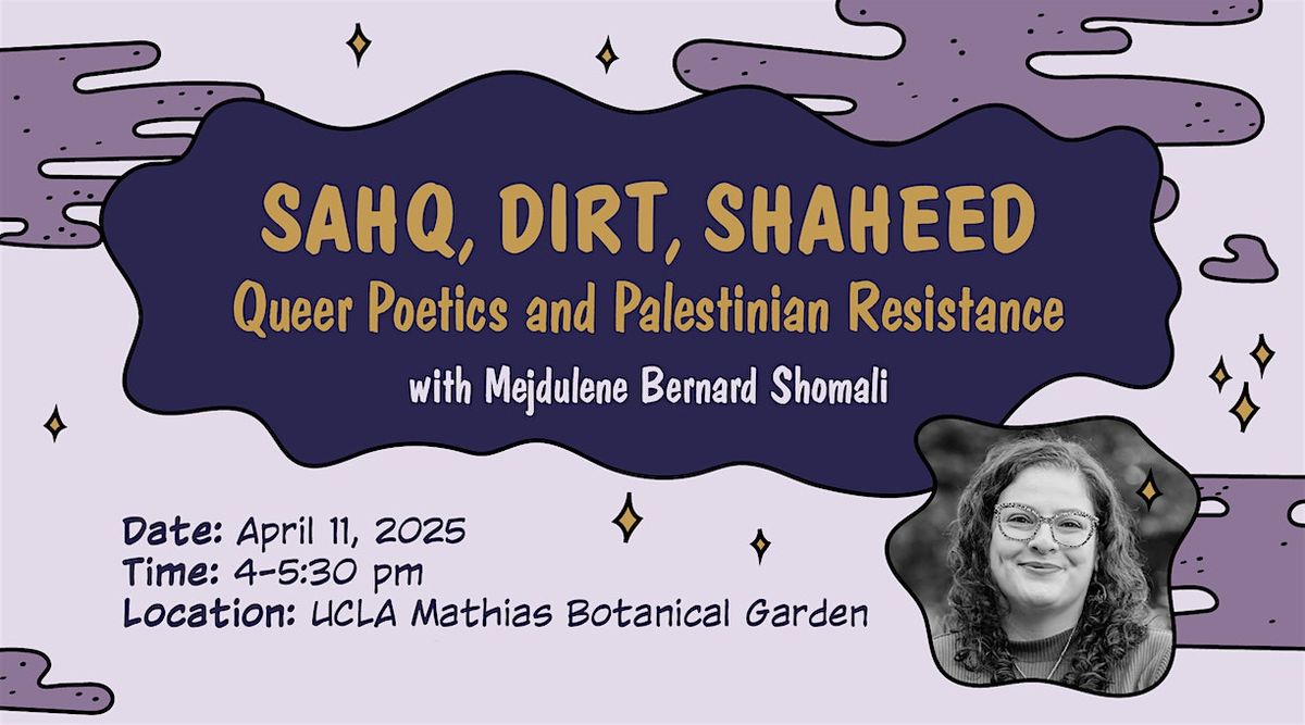 SAHQ, DIRT, SHAHEED: Queer Poetics and Palestinian Resistance