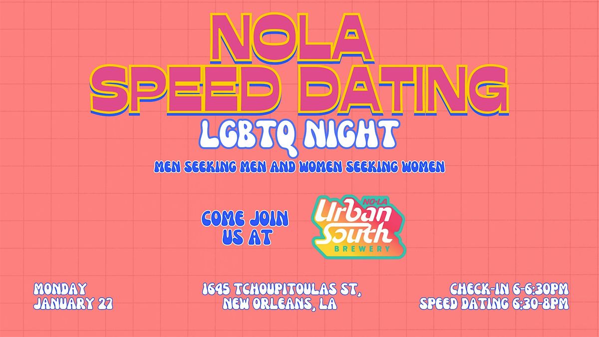 1\/27 - NOLA Speed Dating @ Urban South