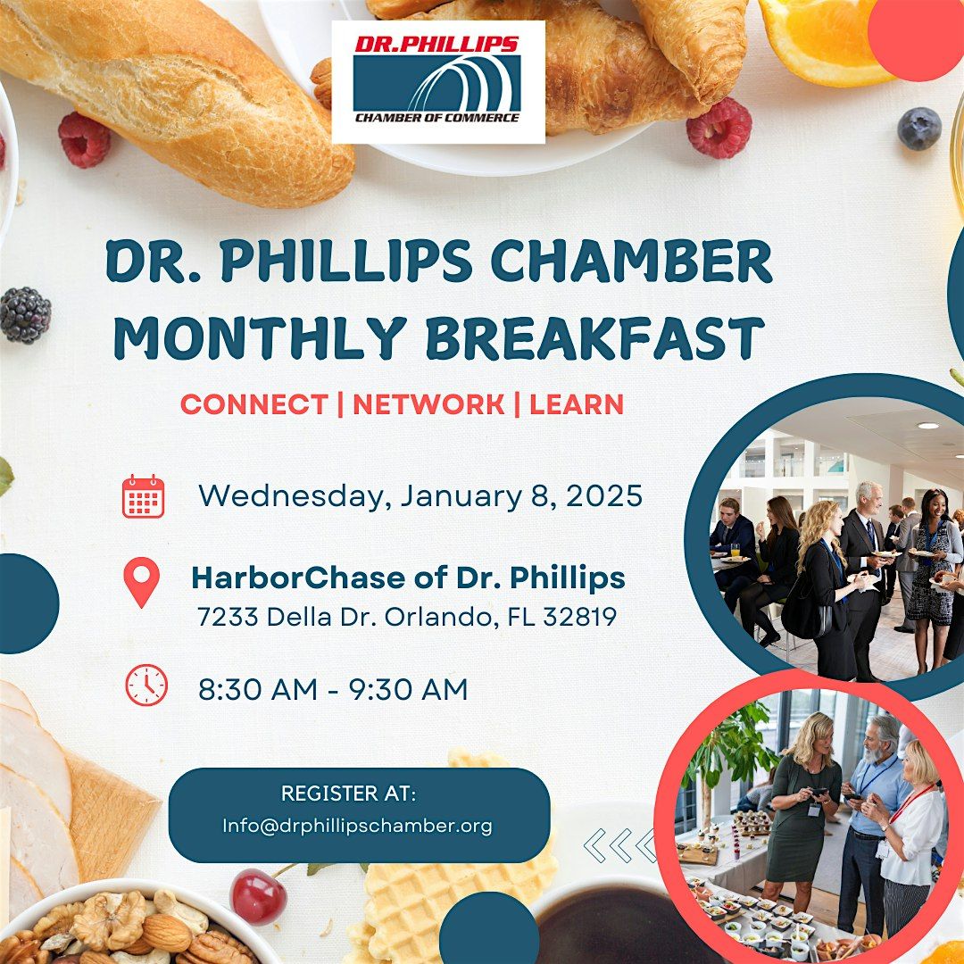 Dr. Phillips Monthly Breakfast \u2615 Join Us for Breakfast & Networking!