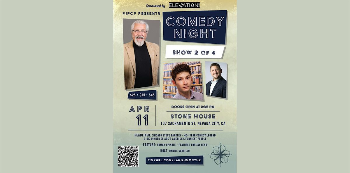 Comedy Club at Stone House Showroom April 11th