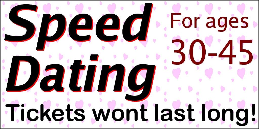 Speed Dating + FREE Drink (ages 30-45), One Low Price!