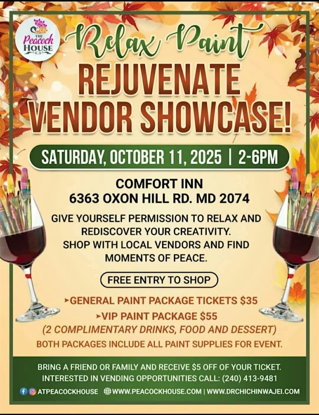 RELAX PAINT REJUVINATE VENDOR SHOWCASE