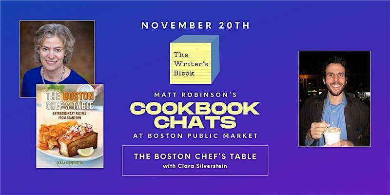 Cookbook Chats at BPM: The Boston Chef's Table with Clara Silverstein