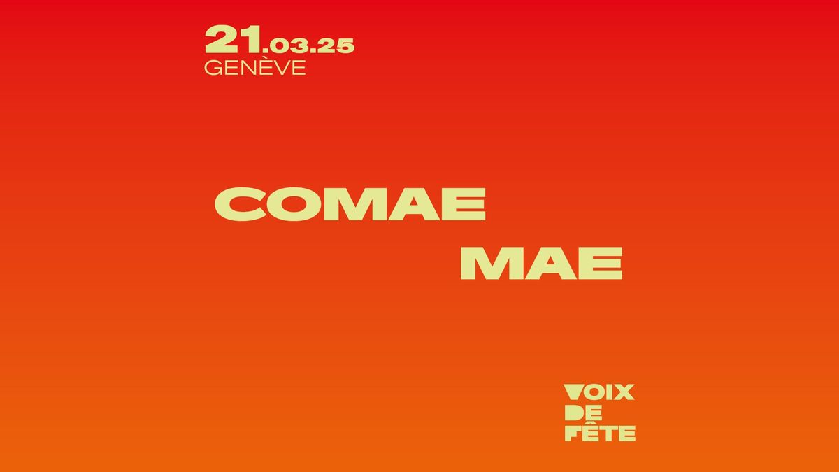 Voix de F\u00eate 2025 | COMAE \u00b7 MAE