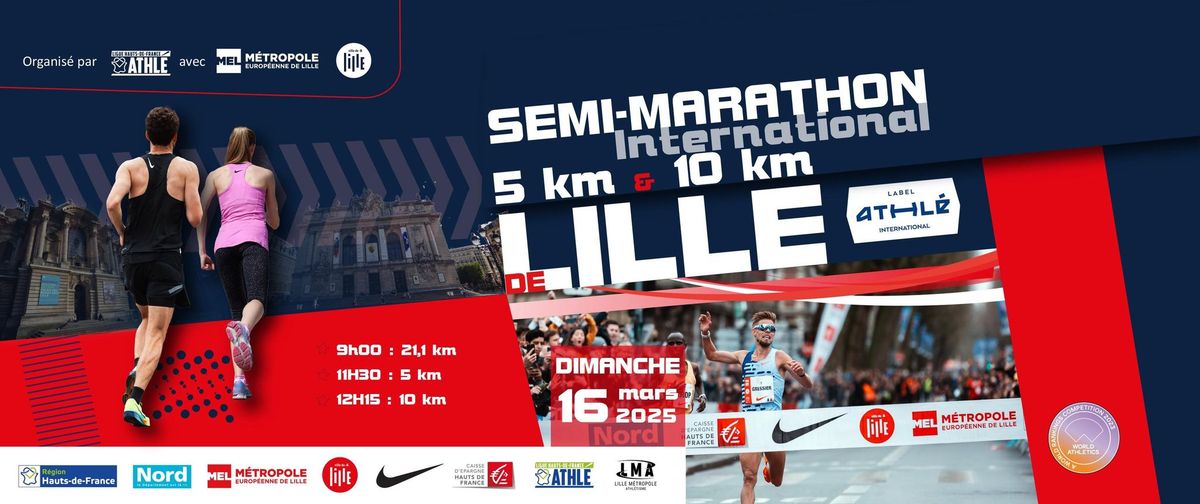 Ensemble au semi marathon de Lille (r\u00e9serv\u00e9 au membres du Club Runner Lille)