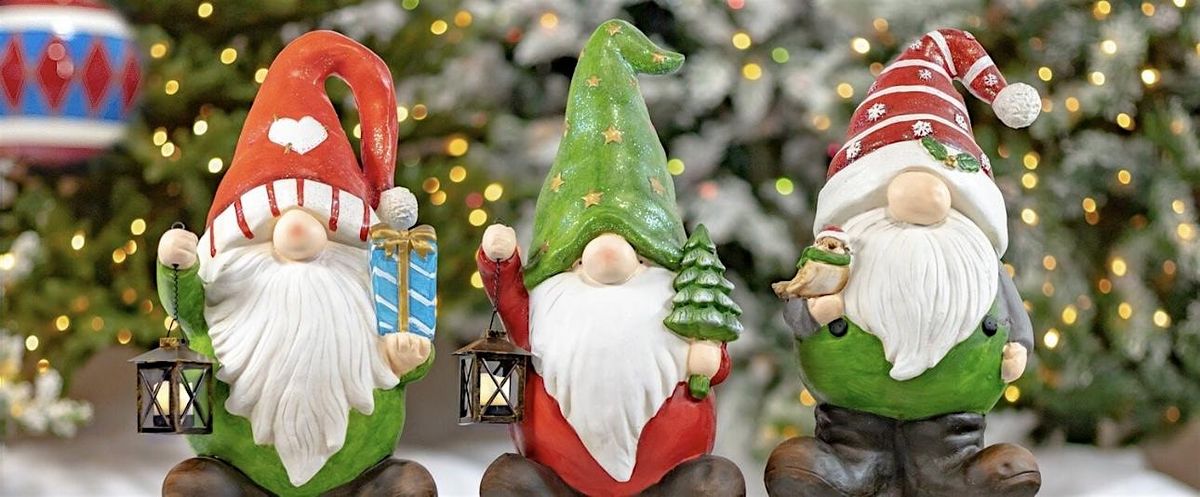 I\u2019ll be \u201cGnome\u201d for Christmas Pottery Class #2