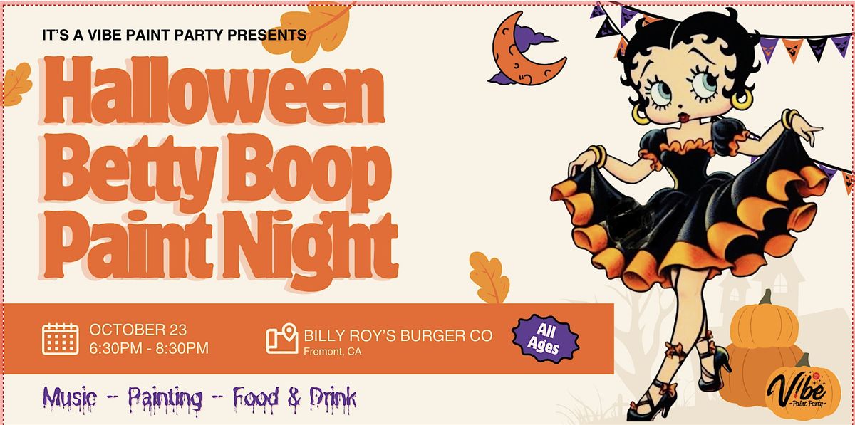 Halloween Betty Boop Paint Night