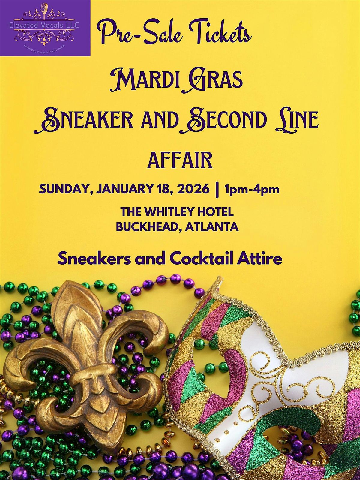 Mardi Gras Sneaker and Second Line  Affair