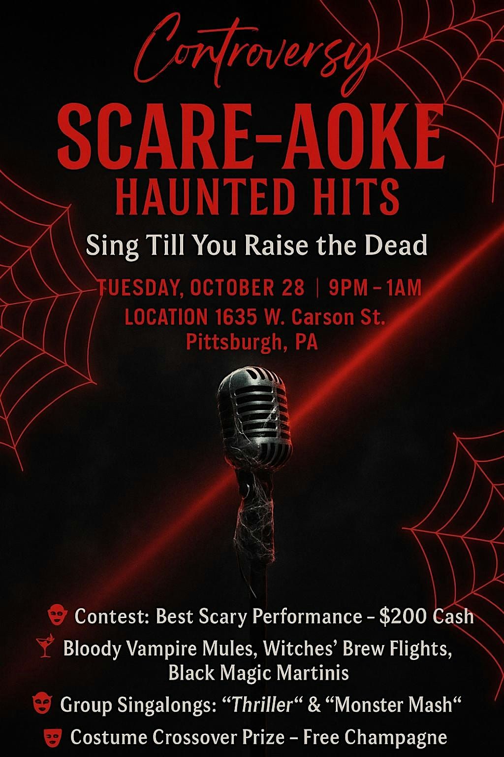 Scare-oke: Haunted Hits at Club Controversy