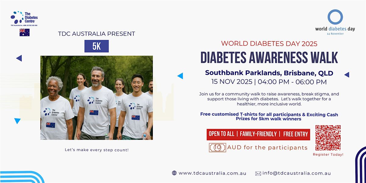 World Diabetes Day Awareness Walk Brisbane