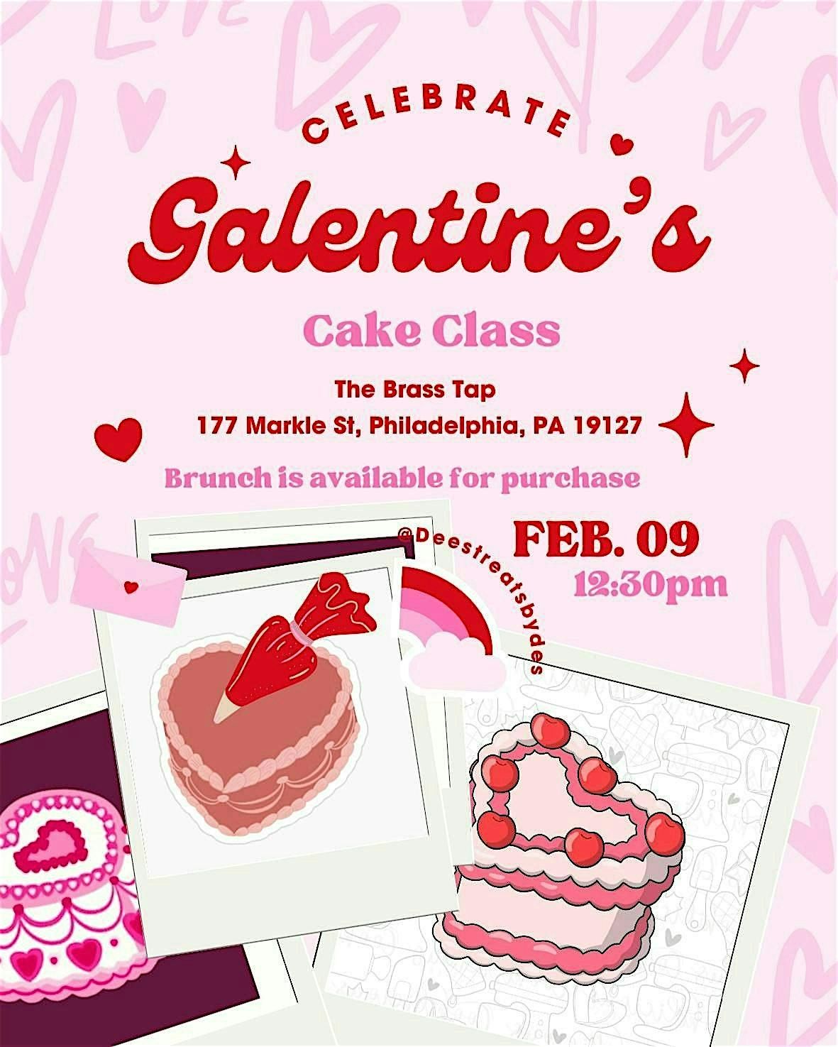 Galentine's Day Cake Class