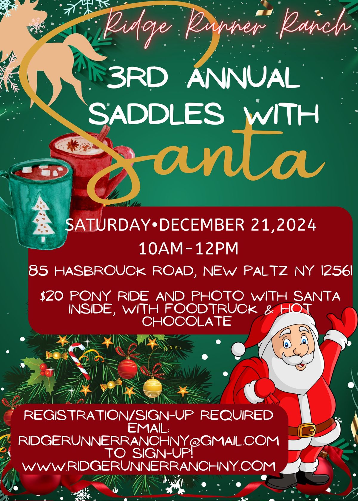 3rd Annual Saddles with Santa 