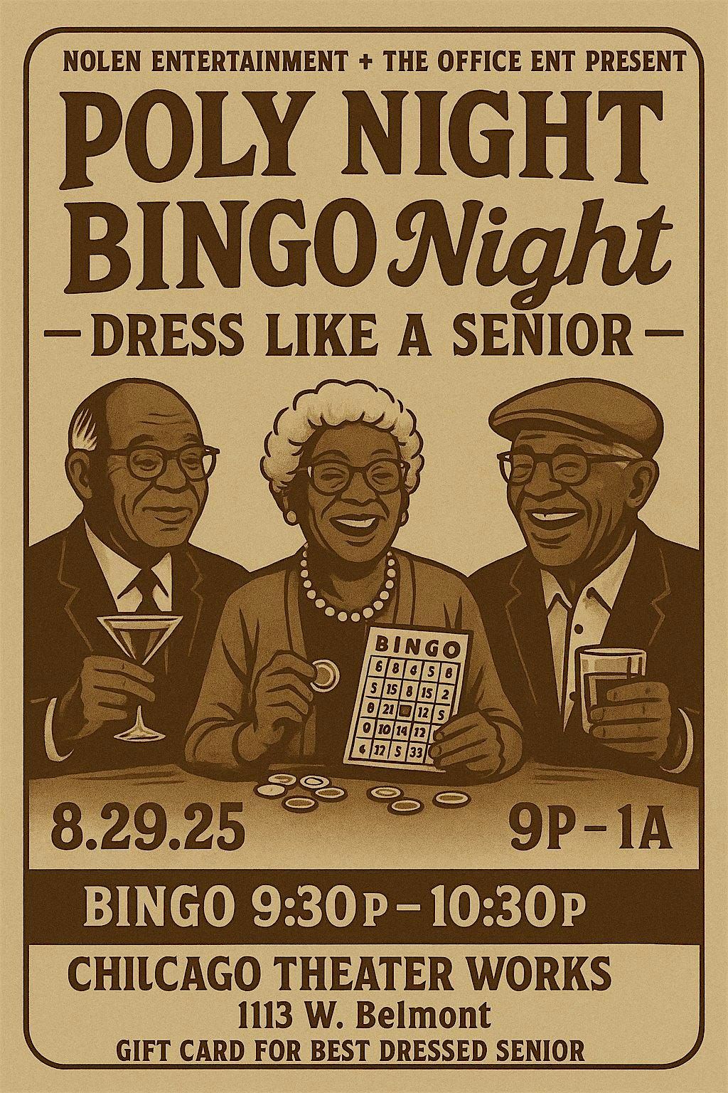 The Office E.N.T Presents PolyNight Senior Bingo Edition