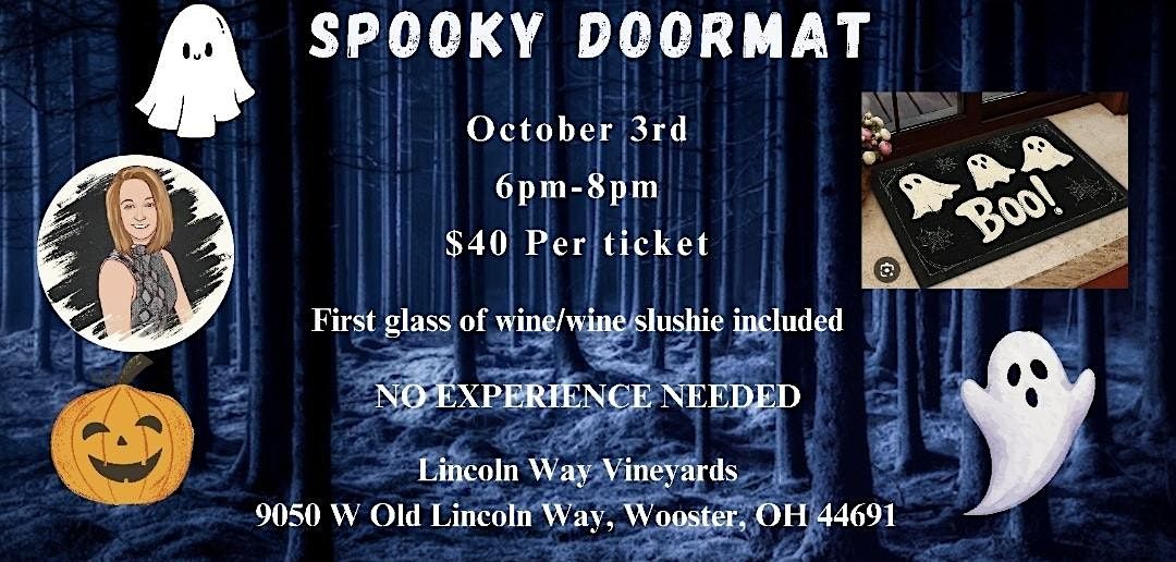 Spooky  Doormat Painting