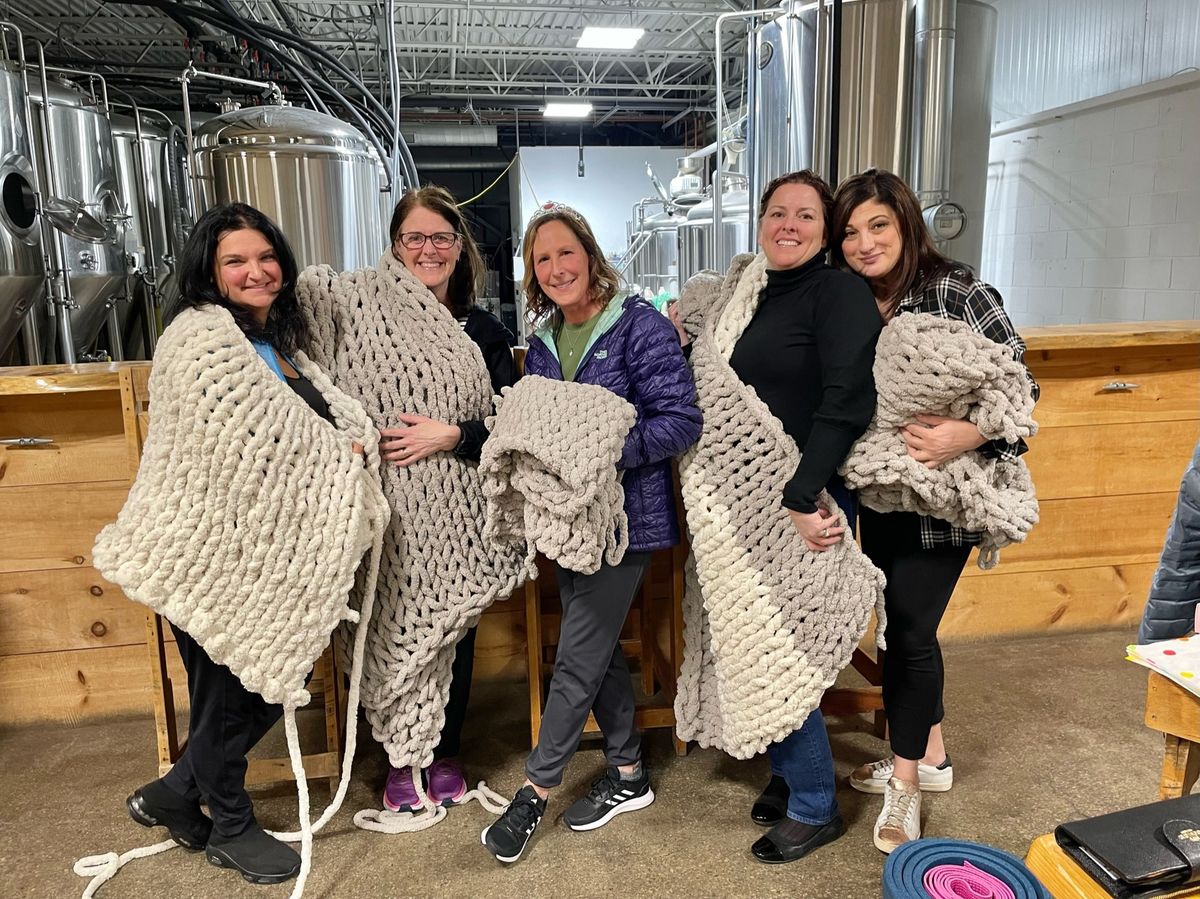 Shovel Town Brewery- Chunky Knit Blankets 101