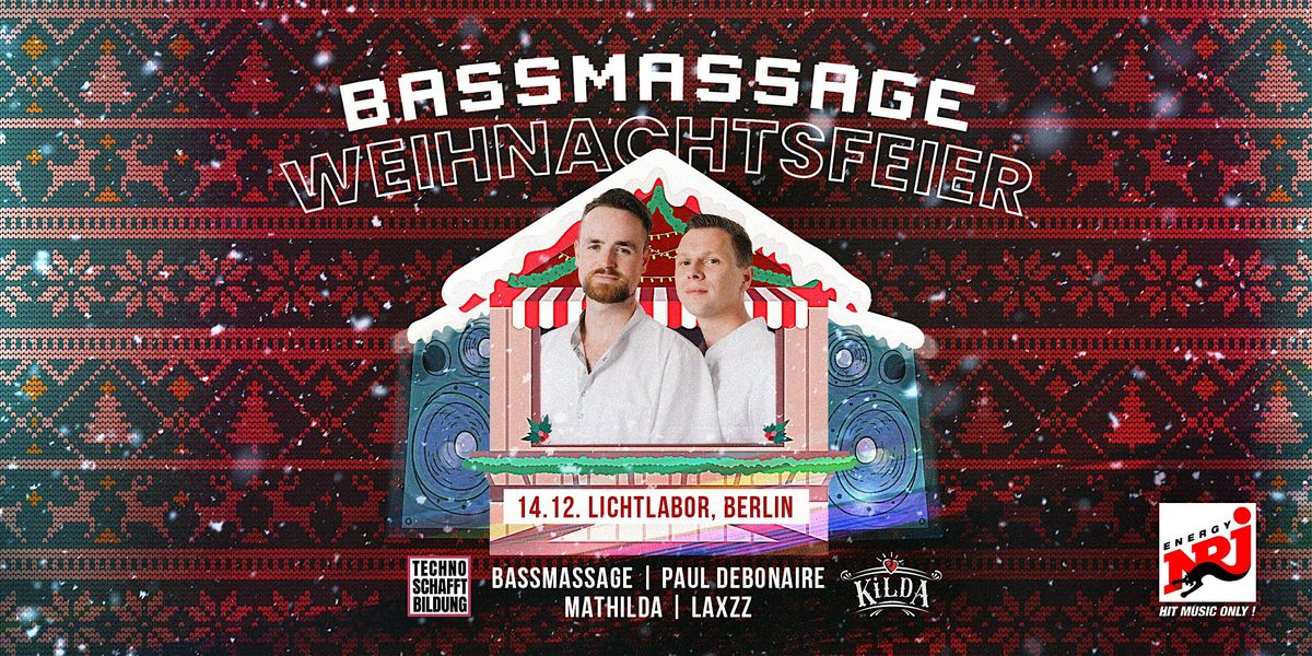 ENERGY pr\u00e4sentiert: BASSMASSAGE Weihnachtsfeier