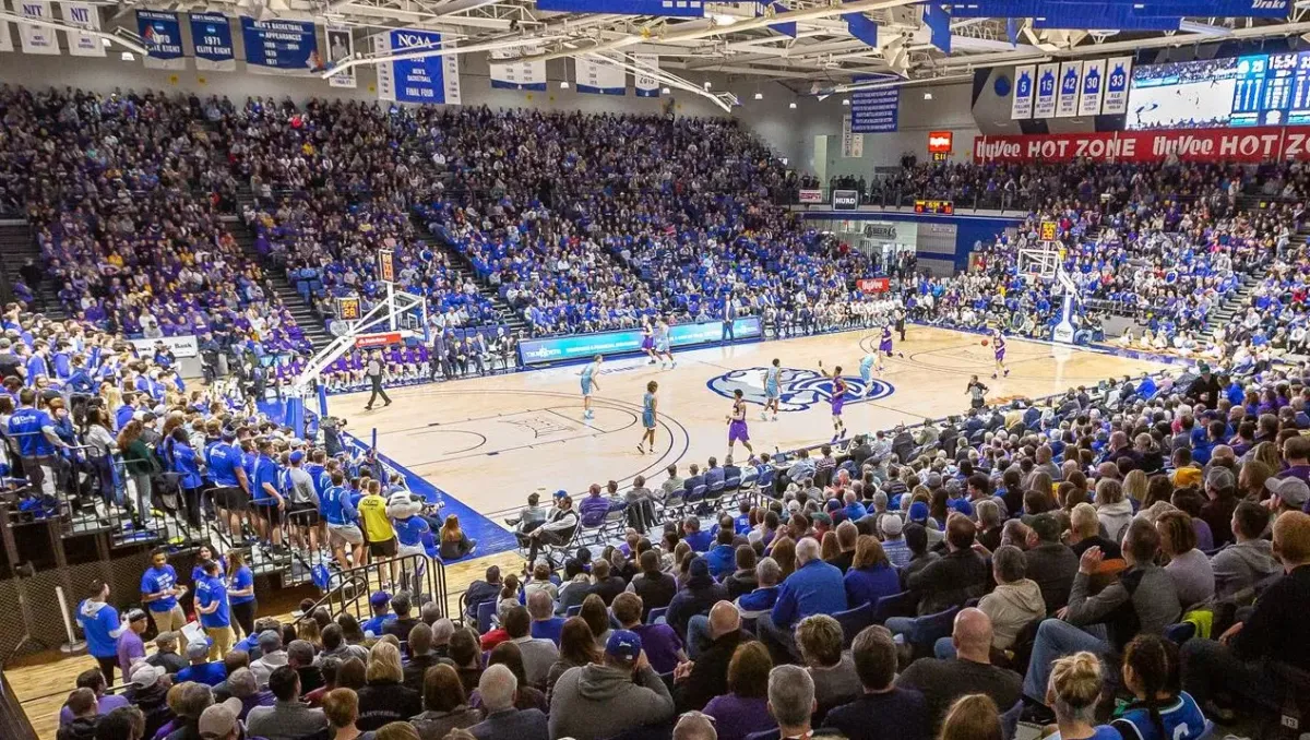 Northern Iowa Panthers at Drake Bulldogs Mens Basketball